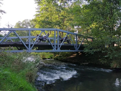 Most kratownicowy nad rzeką Widawką